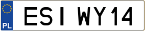 Trailer License Plate